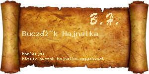 Buczák Hajnalka névjegykártya